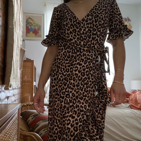 LIKELY Animal Print Leopard Wrap Dress - Picture 13 of 14